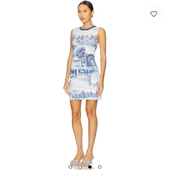 Alice + Olivia Women's Wynell Toile De Jouy Print Mini Dress NWT Size 6 - Picture 3 of 16